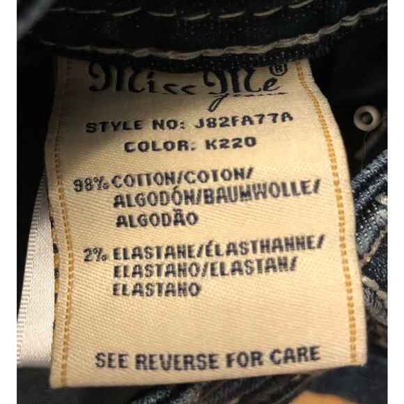 Miss Me Angel Wings Signature Ankle Skinny Stretch Blue Jeans size 26 - Picture 8 of 15